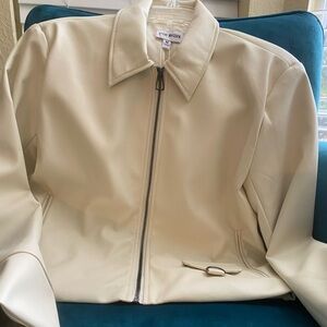 Steve Madden Maria blazer  Bone vegan leather.